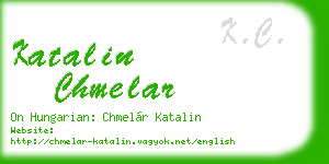 katalin chmelar business card